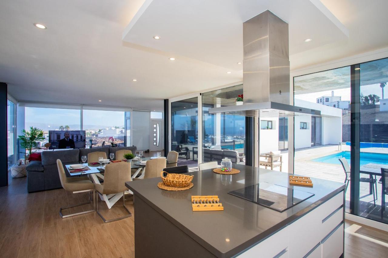 Eslanzarote Eco Villa Tony, Heated Pool, Jacuzzi, Sat Tv, Super Wifi La Costa Bagian luar foto